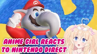 ANIME GIRL REACTS TO NEW NINTENDO DIRECT