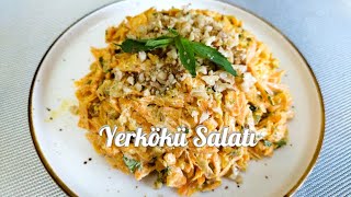 En Gözel Məzə Yertökü Salati /Tarator Necə Hazırlanır? / Carrot salad/tartar recipe