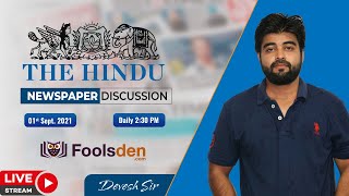 The Hindu Newspaper Discussion | 01 September 2021 | Devesh Sir