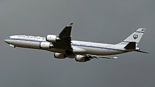 Kuwaiti Government A340-500 Taking Off from Leipzig/Halle Airport (Germany)