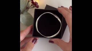 Molly Sterling Silver Bangle | British Handmade Jewellery