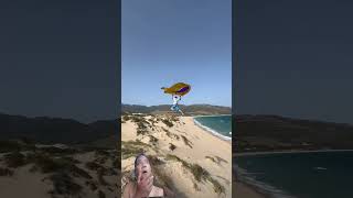 amazing #beach #paragliding #sports #foryou #wingfoiling #flying #trending #greenscreen