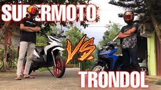 VARIO TRONDOL Vs BEAT SUPERMOTO, MOTOR VIRAL TIKTOK 🔥