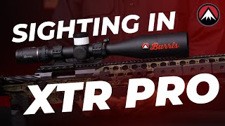 XTR Pro Riflescope | How to Zero the XTR Pro