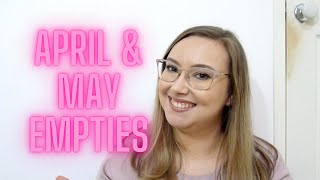 April and May Beauty Empties