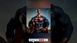 Dwayne Johnson The Rock As Super Man #shorts