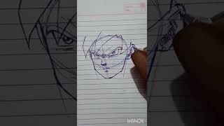 Quick sketch of goku ultra instinct #like and #subscribe #dragonballsuper