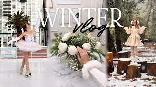 WINTER VLOG | snow day in la, outdoor ice skating & last minute holiday gift guide! ⛸️❄️🤍