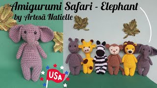 Elephant Amigurumi Safari No Seweing Need It Body