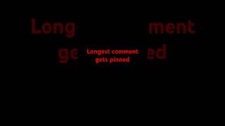 Longest comment gets pinned #trending #comments #viralshorts