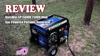 DuroMax XP15000E 15000 Watt Gas Powered Portable Generator Review 2024 - See before you buy!