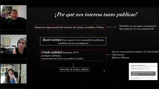 Webinar acerca las  publicaciones científicas y el lado oscuro. Presidente el Dr M Monteagudo.