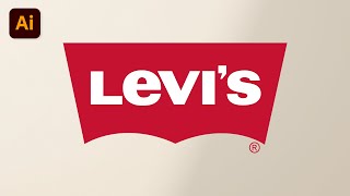 Logo Design Tutorial - #15 How to Design Luxury Brand LEVIS Logo in Adobe Illustrator 2023