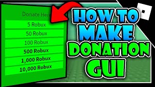 How to make AFK DONATION GAME! (FREE ROBUX!) | ROBLOX