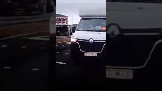 Angry van driver not happy i let women cross