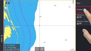 How to display the sea temperature features | Fish Mapping | SiriusXM Marine | Lowrance