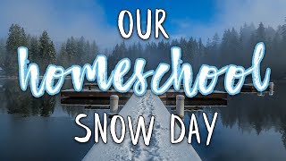 Day in the Life of a Homeschool Mom - Snow Day Vlog