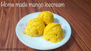 mango icecream recipe / home made mango icecream / how to make mango icecream