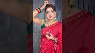 Karwa Chauth Special look by Garima Garg Makeup Artist #karwachauthspecial #saree #look