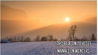 top 5  reasons to visit manali in winter | travelogue