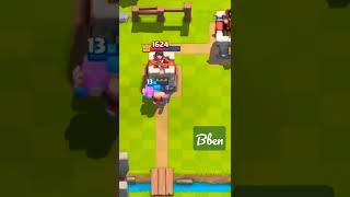 Perfect lumberjack transition into skeleton barrel ! #clashroyaleshorts