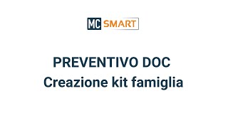 Preventivo DOC: creazione kit famiglia