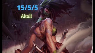 Akali Gameplay In Iron (15/5/5)