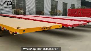 12.5m long flatbed semi trailer with 3 axles air bag suspension, just finished production.