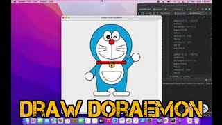 Drawing Doraemon 😻 using python turtle graphics | Art by Lakshmanaprakash S B | Turtle | PyCharm