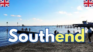 Southend on Sea UK Beach Pier walk England 🇬🇧