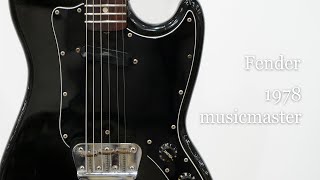 White Guitars -  Fender / 1978 Musicmaster - Black