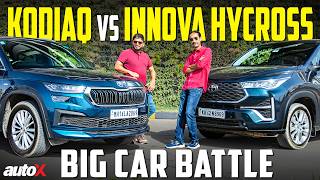 Skoda Kodiaq vs Toyota Innova Hycross Comparison 2024 India | AWD vs Hybrid Battle | autoX