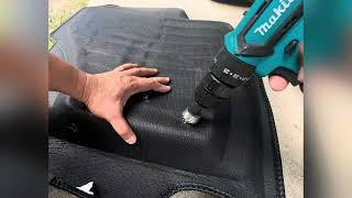 DIY, Aftermarket  Car Floor Matting Safety lock installation to prevent from Sliding  ​⁠@JTHomeDIY