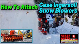 How To Install SNOW BLOWERS FOR CASE INGERSOLL GARDEN TRACTORS Simple & Fast Hook Up System.