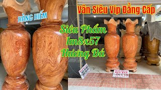 Siêu Phẩm Lục Bình Gỗ Hương Đá 1m8x57 Vân Siêu Vip, Hàng Mộc