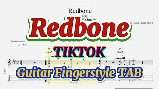 [TAB Guitar Solo] Redbone  - Tiktok抖音