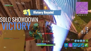 SOLO SHOWDOWN VICTORY ROYALE!! (FORTNITE BATTLE ROYALE)