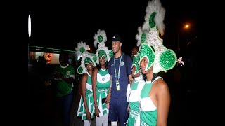 SUPER EAGLES DEPART BOUAKE: AUTHENTIC NIGERIA SUPPORTERS CLUB ROLL OUT THE GREEN CARPET.