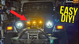 HOW I PUT RAPTOR LIGHTS ON MY JEEP! (EASIER THAN YOU THINK) | DriveHub