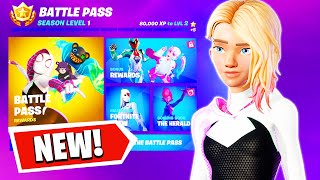 FULL Season 4 BATTLE PASS in Fortnite! (SHOWCASE)