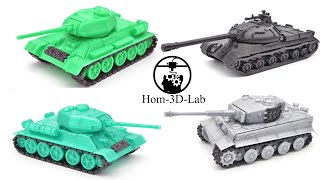 Танки: TIGER-I, ИС - 3, Т 34-85 - Fltyingbear Ghost, Tornado