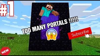 Too Many Nether  Portals!!!! 😱😱 | Title Track CRADLES| #Shorts #Minecraft