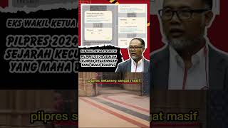 eks wakil ketua KPK kritik pilpres 2024 adalah sejarah kecurangan yang maha dahsyat #shorts