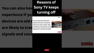 Reasons of Sony TV keeps turning off #shorts #shortvideo #sonytv