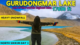 GURUDONGMAR LAKE-HIGHEST LAKE | FIRST SNOWFALL 🌨 | KALA PATTHAR & THANGU VALLEY