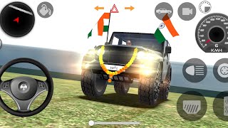 Indian Cars Simulator 3D Modified Mahindra Thar black Dollar Song Android Game @Kingandroidgames2