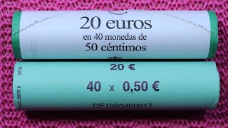 50 Cent Euro Coin Roll Hunting Spain March 2023