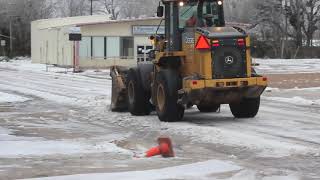 San Jacinto County workers react to winter storm