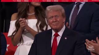 WATCH: Trump makes emotional entrance at 2024 Republican National Convention...