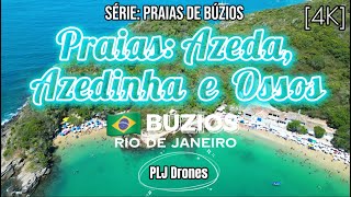 135 - 4K - Drone - Praia da Azeda - Azedinha - Ossos - Búzios #praia #praias #turismo #buzios #rj